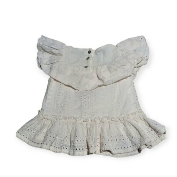 JESSICA EYELET ruffled dress top - Picture 2 of 5